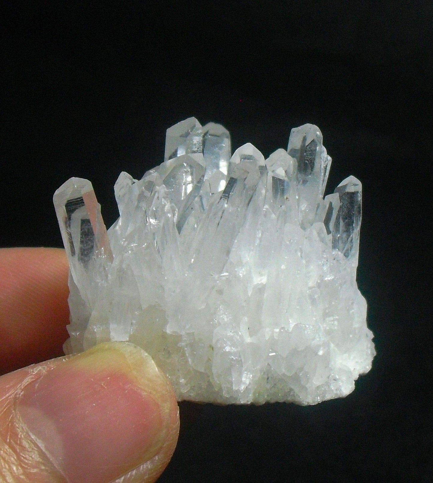 Healing Crystal Stone Natural Clear Quartz Cluster Point Druzy Chakra Reiki Specimen Mineral Collection Decor Gift (Clear 2-3 OZ. 55g - 85g)