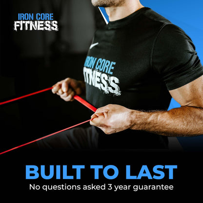 Pull Up Assistance Resistance Bands - Long Loop Power Bands for Men and Women - Strength Power Flexibility Training at Home & Gym - Ebooks & Workout Chart Included by Iron Core Fitness