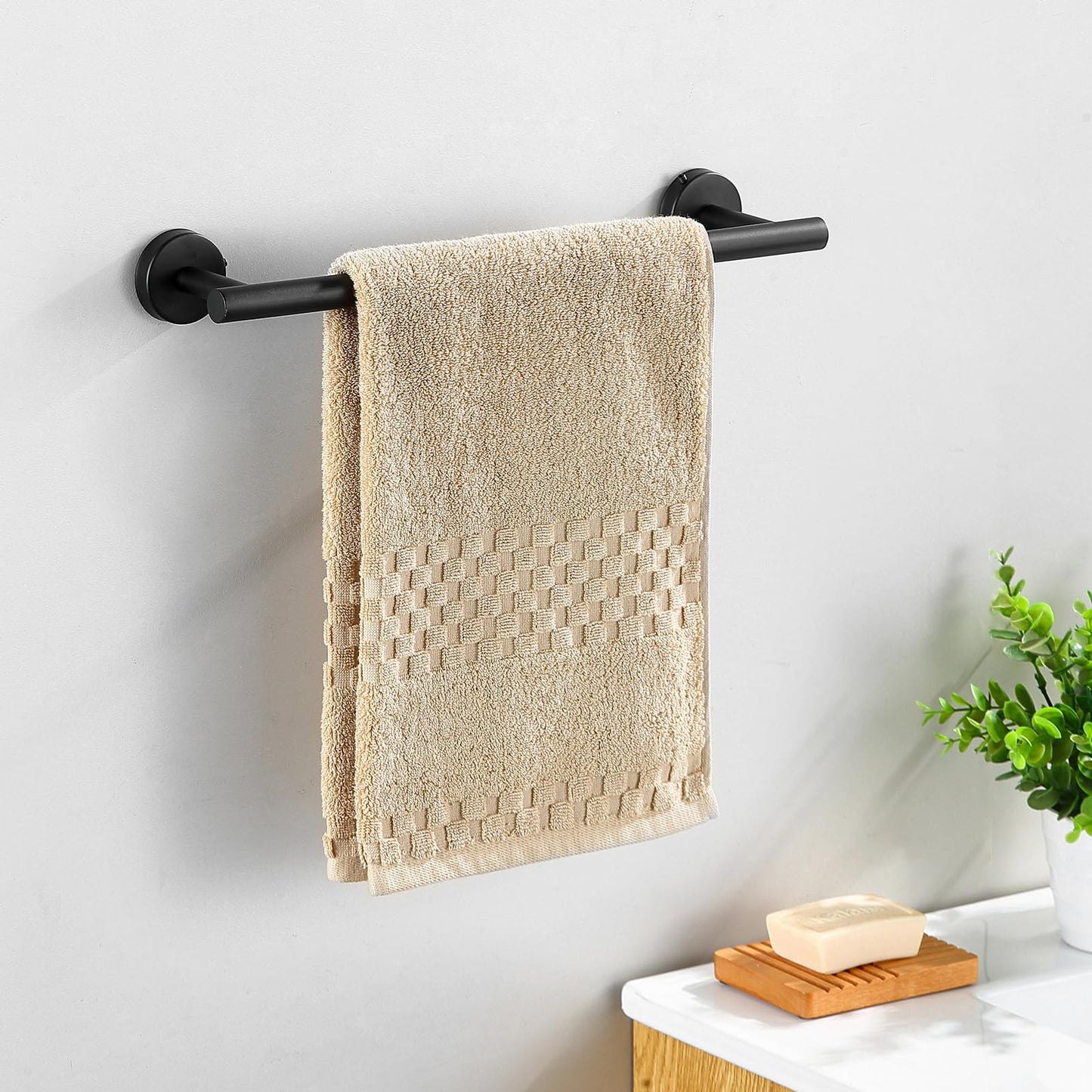 14-Pieces Matte Black Bathroom Accessories Set, Stainless Steel Bathroom Hardware Set, Bath Towel Bar Set, Towel Racks for Bathroom Wall Mounted.