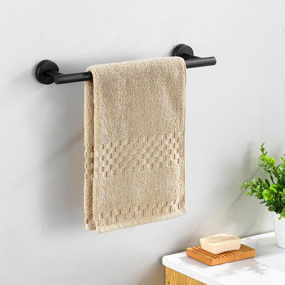 14-Pieces Matte Black Bathroom Accessories Set, Stainless Steel Bathroom Hardware Set, Bath Towel Bar Set, Towel Racks for Bathroom Wall Mounted.