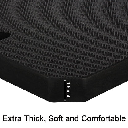 Hacaroa 3 Pack Extra Thick Kneeling Pad, EVA Foam Garden Kneeler Comfortable Knee Pad Cushion for Work, Gardening, Baby Bath, Exercise, Yoga, Water Resistant, Black