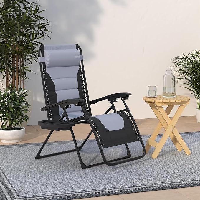SereneLife Padded Zero Gravity Lounge Chair