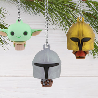 Hallmark Mini Christmas Ornaments, Star Wars: The Mandalorian Miniature Ornaments, Shatterproof, Set of 6, Gifts for Star Wars Fans
