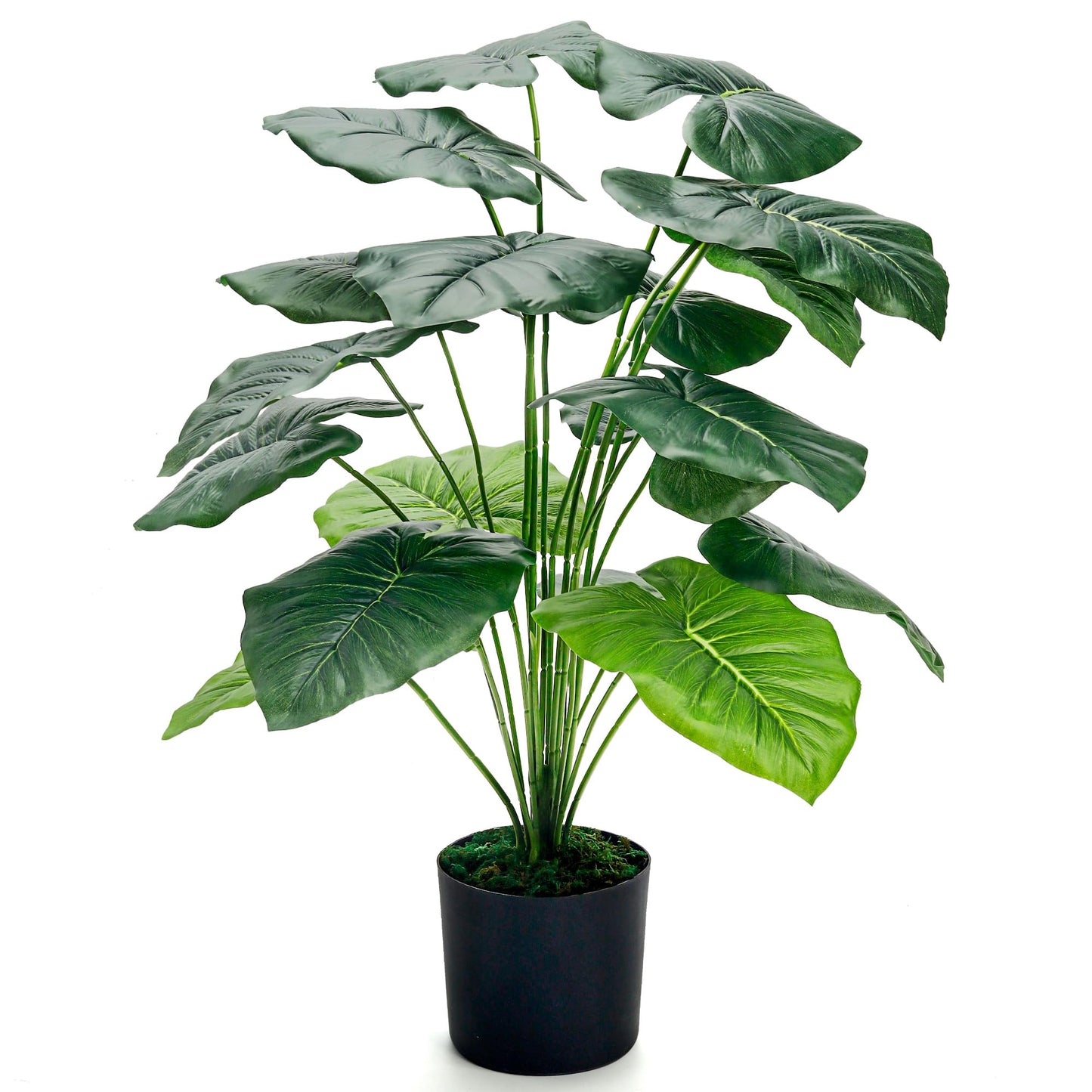 Der Rose 28'' Fake Plants Large Artificial Tropical Faux Plants Indoor Tall for Room Home Bathroom Farmhouse Outdoor Decor