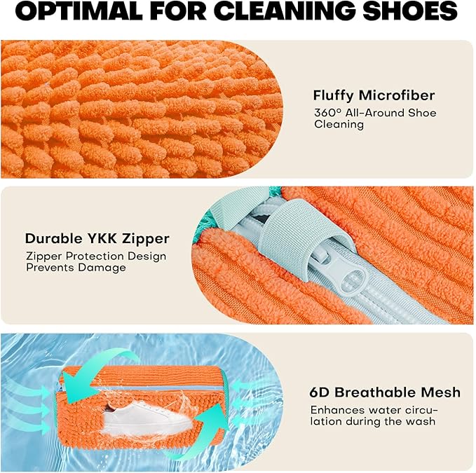 Shoe Washing Machine Bag: Laundry Shoe Bag