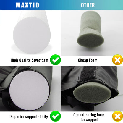 MAXTID Large Door Draft Stopper for Bottom of Doors 36” Under Door Sweep Noise Blocker Black Gap Stoppers Adjustable Doors Seal Sweep Guard Draft, Window Breeze Stoppers, Home Essentials Gadgets