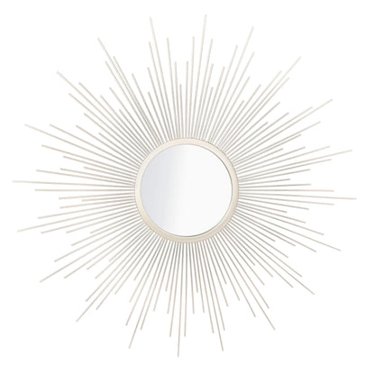 Safavieh Home Collection Alves 30-inch Champagne Sunburst Round Mirror