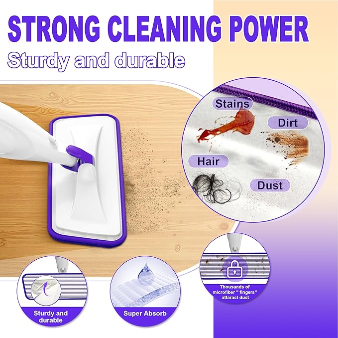Spray Mops for Hardwood Floor Cleaning: EXEGO Wet Mops