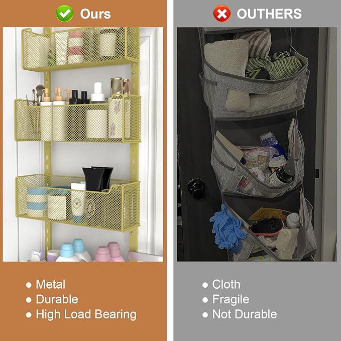 Over The Door Organizer, Metal Door Organizer Hanging