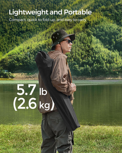 SONGMICS 2 Pack Folding Camping Chairs, Load 330 lb, Cup Holder and High Backrest, Heavy-Duty Structure, for Lawn, Garden, Fishing, Terrace, Black UGCB08BK