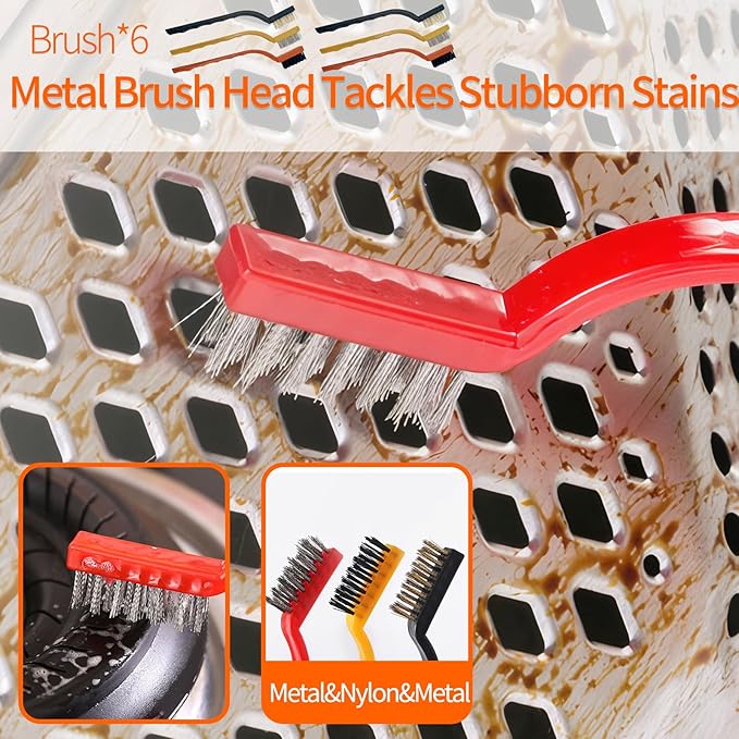 19 Pcs Small Crevice Cleaning Brush Set, Groove Gap Cleaning Tool