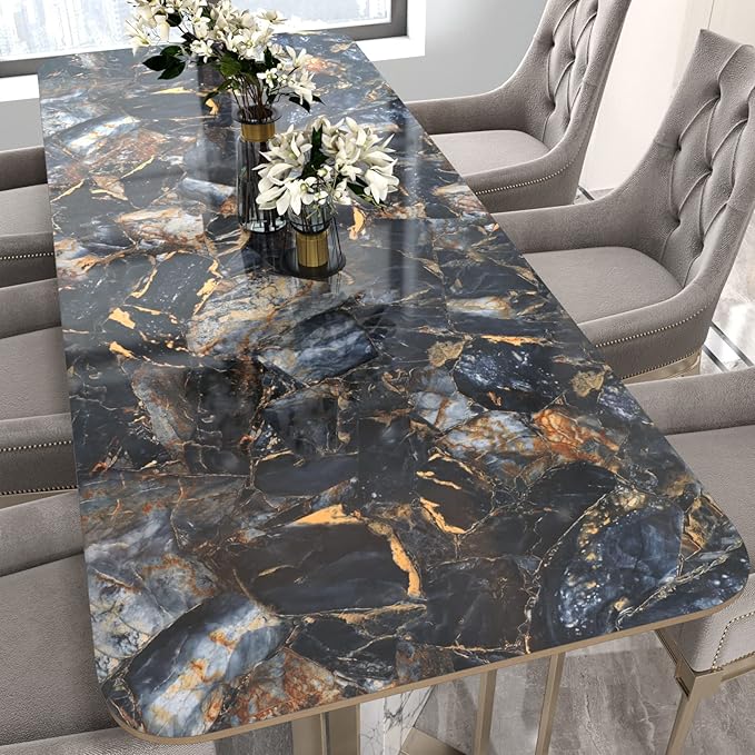 Marble Black Contact Paper Peel and Stick Countertops Gold Contact Paper Peel
