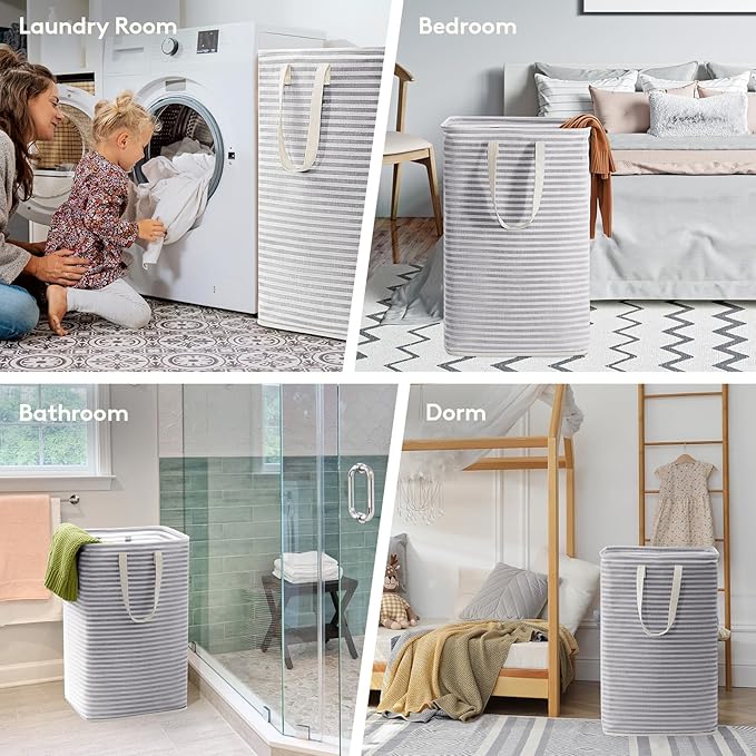 Lifewit 1 Pack Laundry Hamper Large Collapsible Laundry Baskets, Freestanding