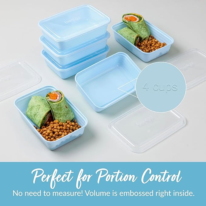 Bentgo Prep - 20-Piece 1-Compartment Reusable Meal Prep Containers