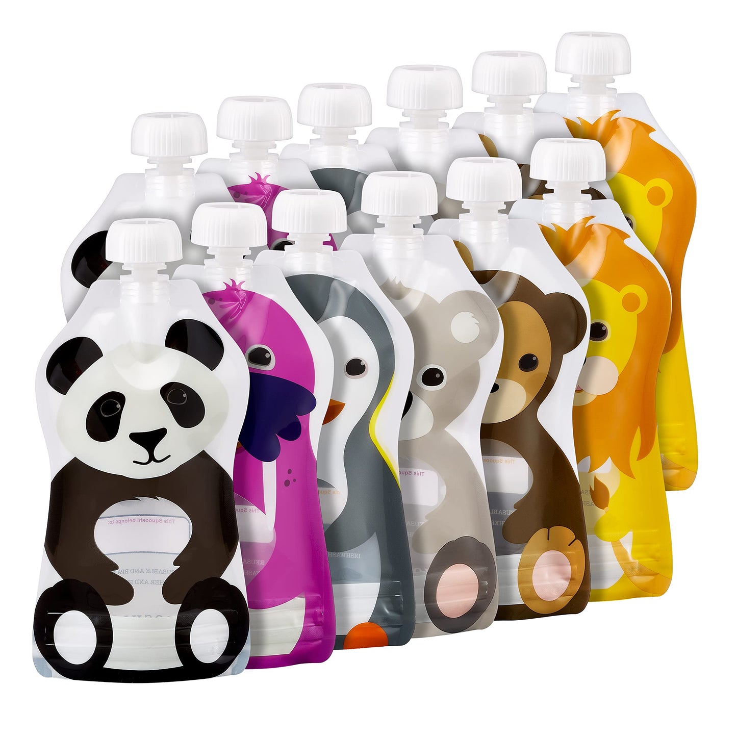 The Filling Station: Squooshi Food Pouch Filler + 12 Large 5 oz Pouches/The Food Pouch Maker for Baby Food Storage and Snack Food Pouches