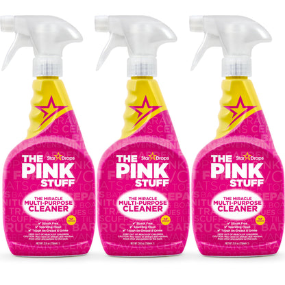 Stardrops The Pink Stuff Miracle Multi-Purpose Cleaner – Removes Grease, Grime, and Stains on Kitchens, Bathrooms, Floors, and More, 25 fl Oz
