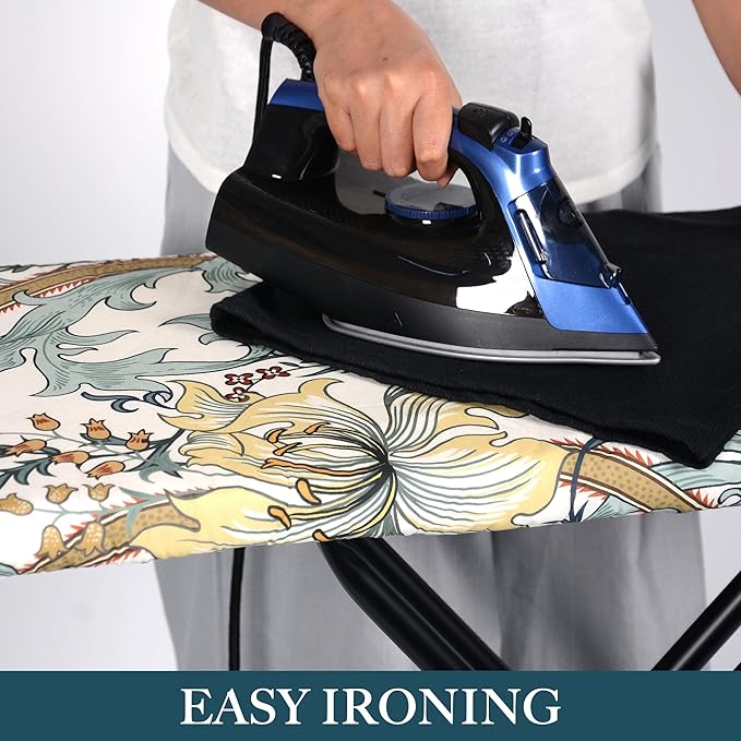 Standard Size Ironing Board Cover and Pad, Full Size Scorch Resistant Padding
