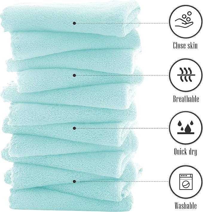 TENSTARS 12 Pack Premium Washcloths Set