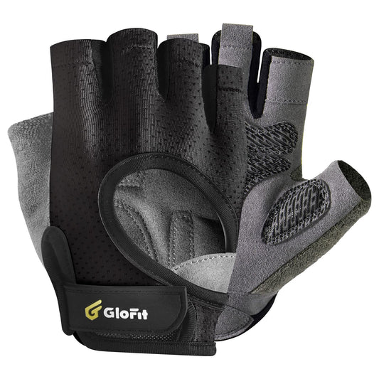 Glofit Workout Gloves for Women Men, Lightweight Weight Lifting Glove Breathable Fingerless Gym Gloves, Exercise, Fitness, Training, Cycling