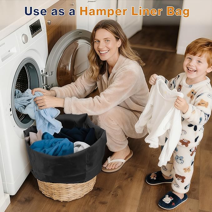 2-Pack Backpack Laundry Bags, Heavy Duty Laundry Bag Backpacks