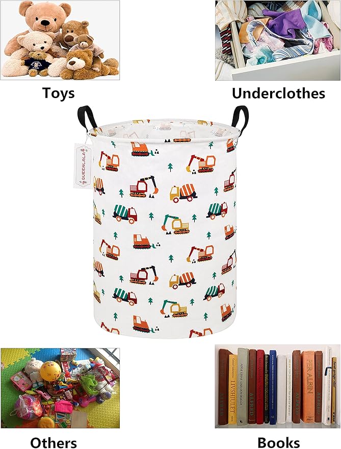 QUEENLALA Large Storage Basket, Laundry Hamper/Bathroom/Home Decor/Collapsible