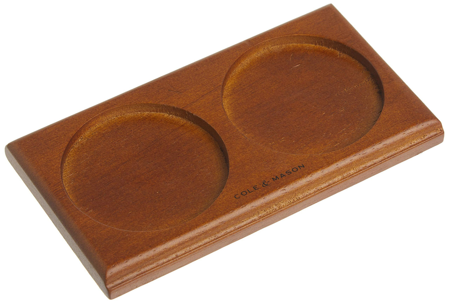 Cole & Mason Salt & Pepper Mill Tray, Brown Wood