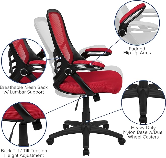 Flash Furniture Porter High Back Mesh Ergonomic Swivel Office Chair