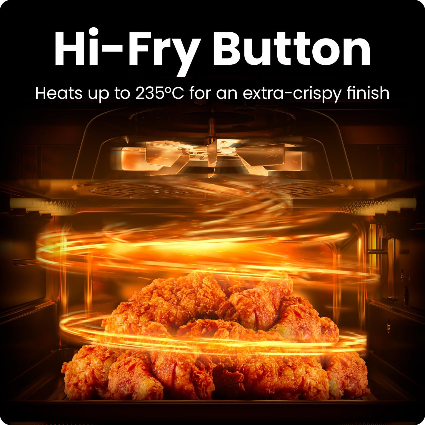 Chefman 5.7L Air Fryer, Touch Controls with 4 Presets, Compact Air Fryer with Hi-Fry Technology for Extra Crisp, Quick & Easy Meals, Nonstick & Dishwasher Safe Basket, Black