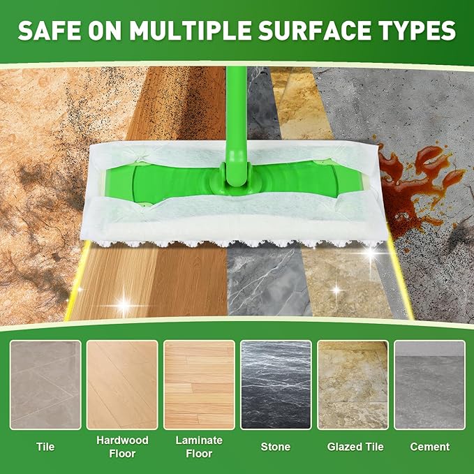 100ct Dry Sweeping Cloths for Swiffer Sweeper Mop, Heavy Duty Microfiber Duster