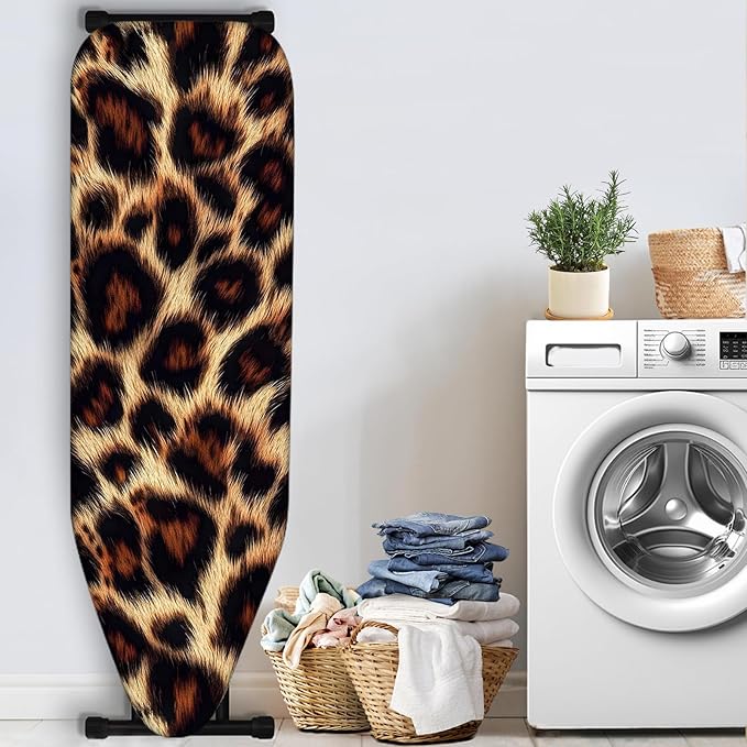 Nuxovilar Realistic Leopard Print Pattern Ironing Board Cover, 15×54 inch