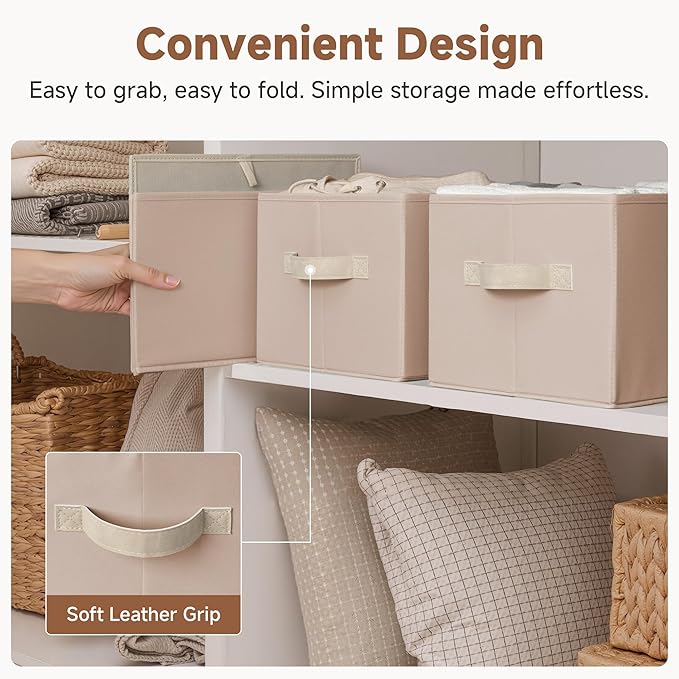 StorageWorks Closet Organizer Storage Baskets, Fabric Storage Bins