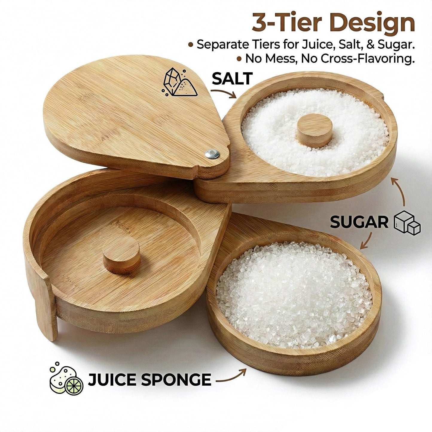 XJlSGXUSG Margarita Salt Rimmer Set, Bamboo Bar Tool Kit