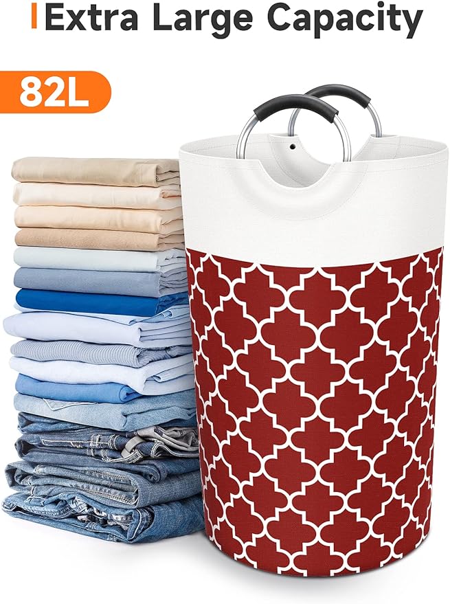 Large Laundry Basket Laundry Hamper Bag Washing Bin Clothes Bag Collapsible Tall