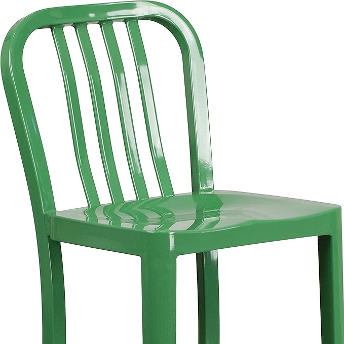 Flash Furniture Gael Commercial Grade 2 Pack 30" High Green Metal