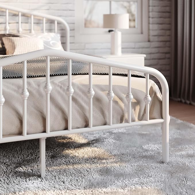 SHA CERLIN Queen Size Metal Platform Bed Frame