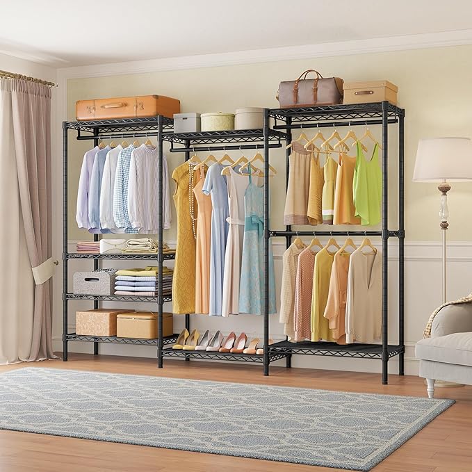 VIPEK V5 Plus Large Portable Closet Rack Freestanding Wardrobe Closet, 85.4" L