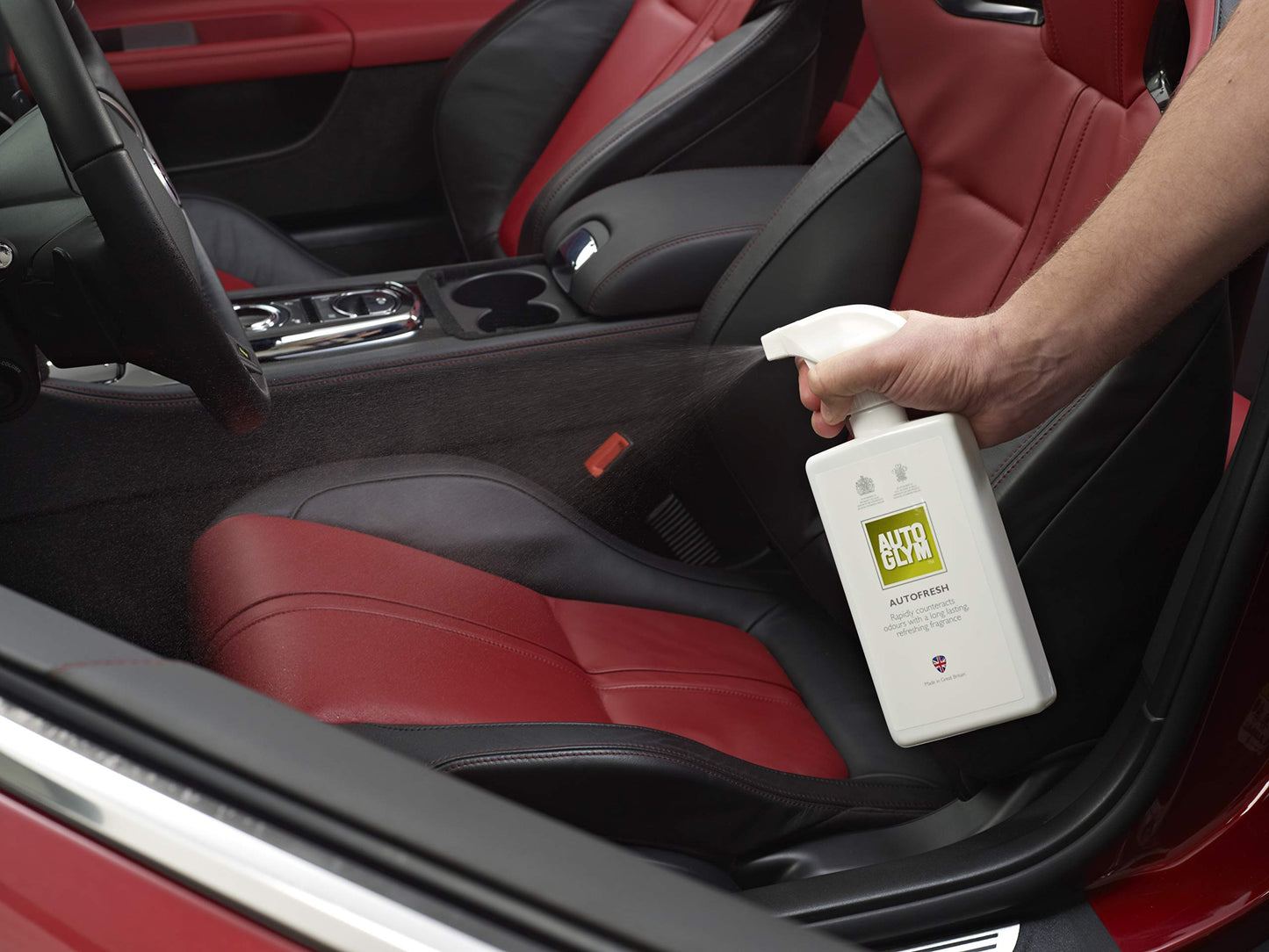 Autoglym The Collection - Perfect Interiors -- The Ideal Car Cleaning Kit That Includes Interior Shampoo, Fast Glass, and Vinyl & Rubber Care and AF500 Autofresh, 500ml,Transparent