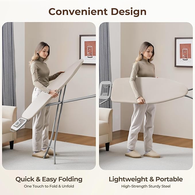Yaheetech Foldable Ironing Board, Heavy Duty Iron Board