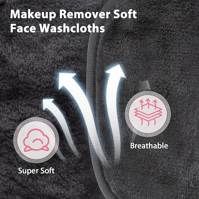 Makeup Remover Cloth, Makeup Remover Pads Microfiber Face Washcloth