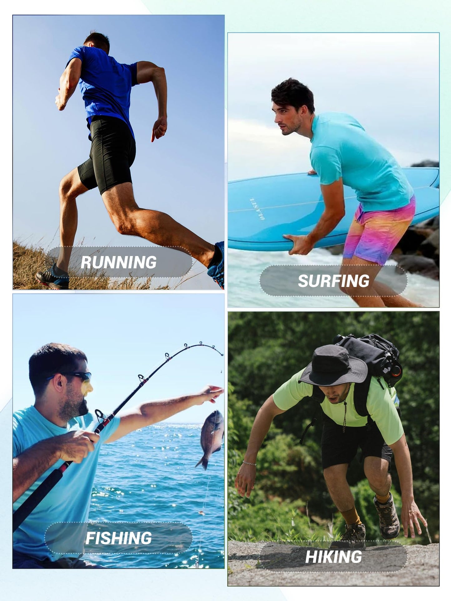 T-Shirts for Men Quick Dry Top Tee Rash Guards Running Shirt Dry Fit Lightweight Sun Shirts Gym T Shirts Active T-Shirt