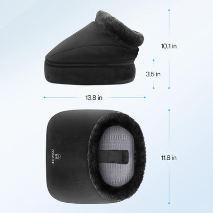 COMFIER Foot Massager with Heat, Electric Foot Warmer for Women,Men Gifts, Shiatsu Feet Massager Machine for Plantar Fasciitis,Neuropathy, 2-in-1 Foot & Back Massager, Foot Heater Fits up to 12”