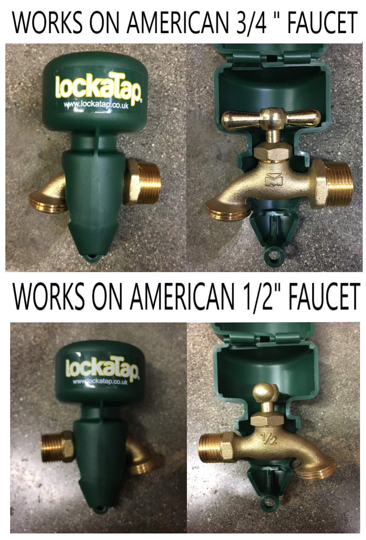 Lockatap PDSLT001 Tap Lock, Green,12.5 x 6.5 x 7 cm