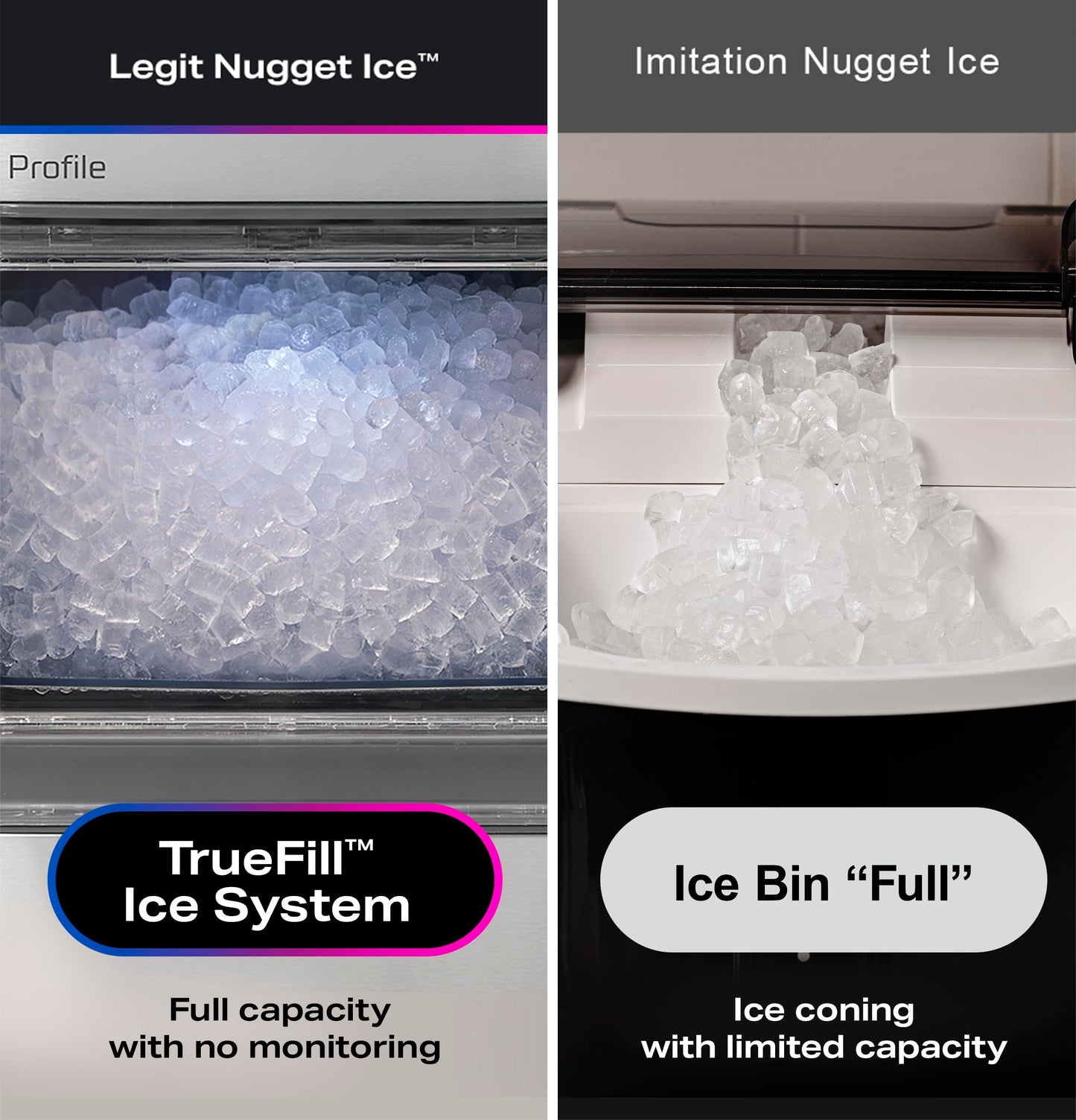 GE Profile Opal 2.0 XL with 1 Gallon Tank, Chewable Crunchable Countertop Nugget Ice Maker, Scoop included, 38 lbs in 24 hours, Pellet Ice Machine with WiFi & Smart Connected, Stainless Steel