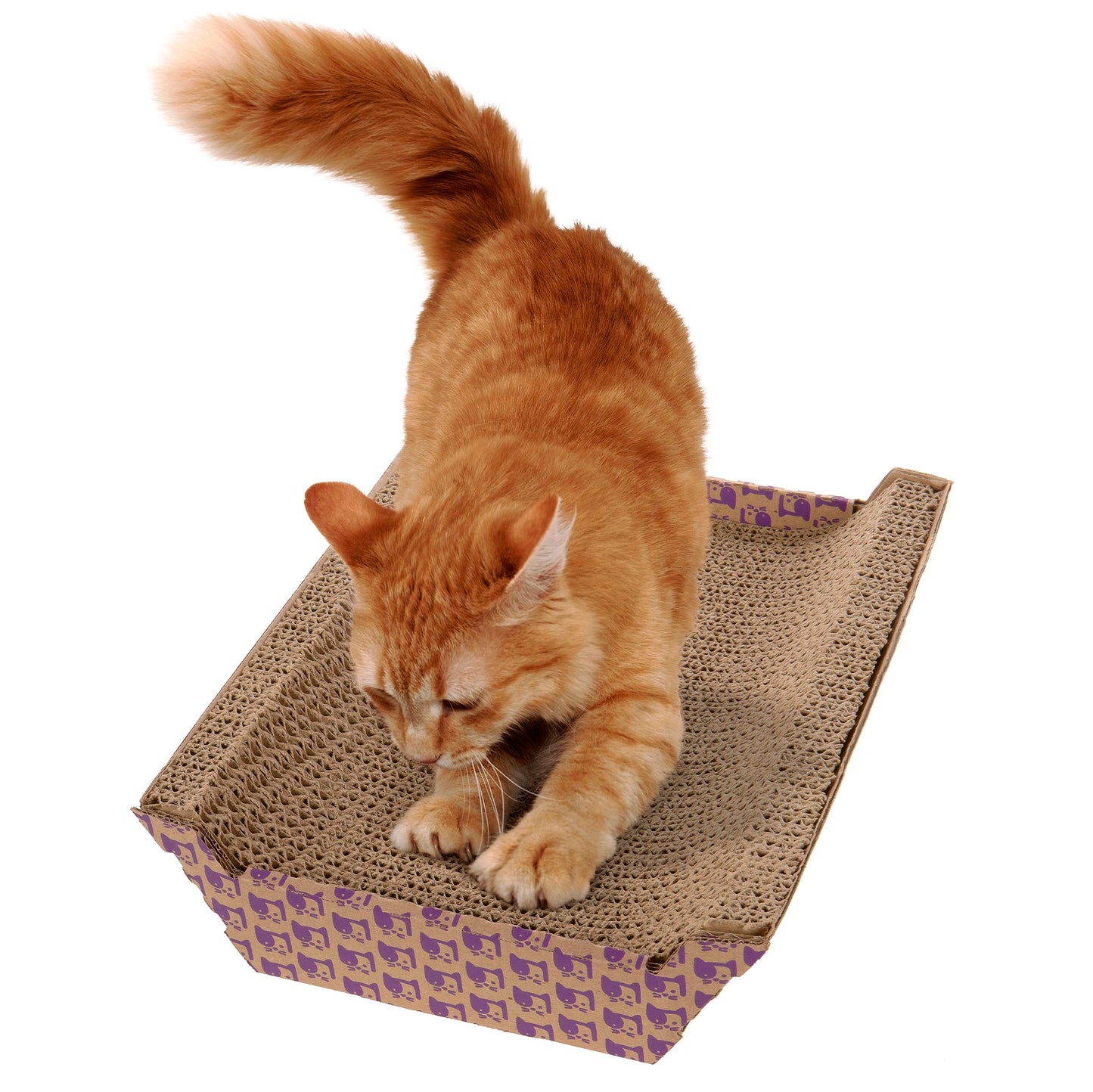SmartyKat Super Scratcher Chaise Corrugated Cat Scratcher, Catnip Infusion Technology - Brown, One Size