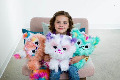 Furlings - Cleo | Loving Interactive Plush Jackalope More Than 80 Realistic Reactions | Soft Animal Girls' Surprise Toys & Gifts for Birthdays and Christmas Ages 3+, Orange