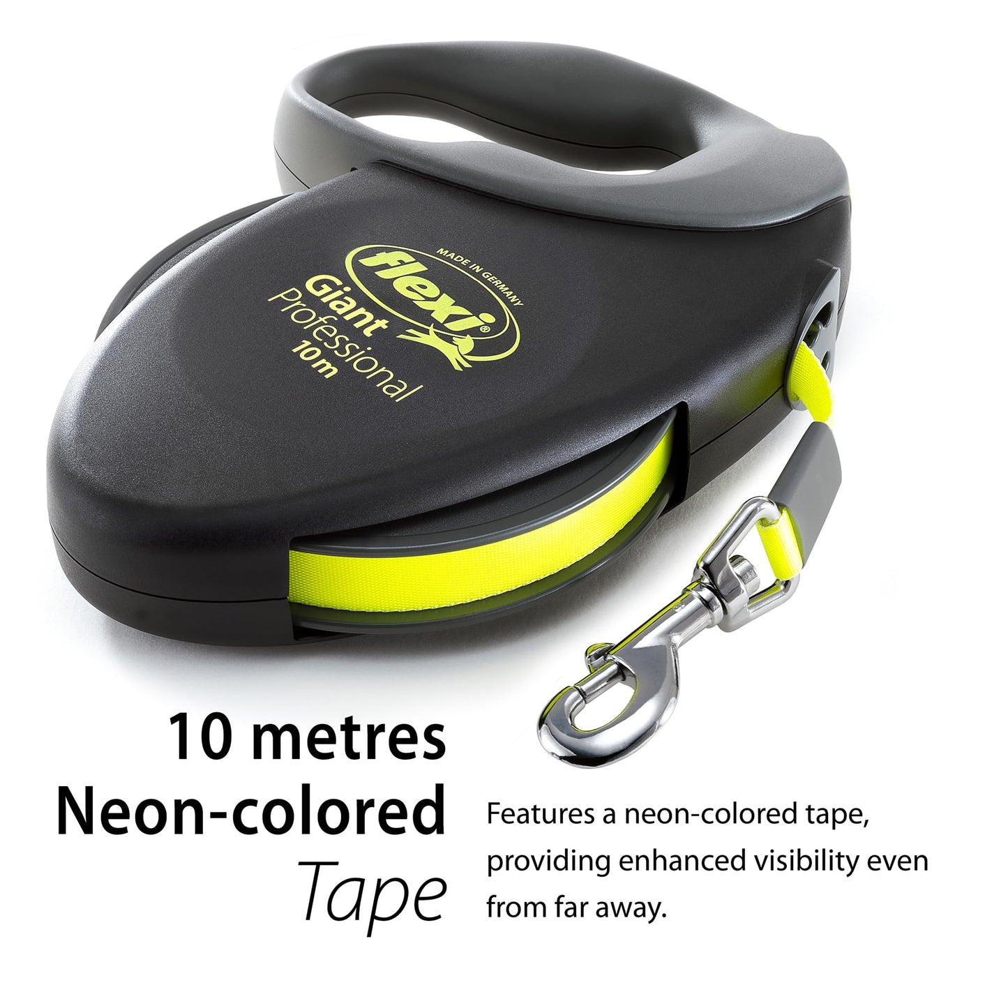 flexi Giant Professional L Tape 10 m black/neon yellow