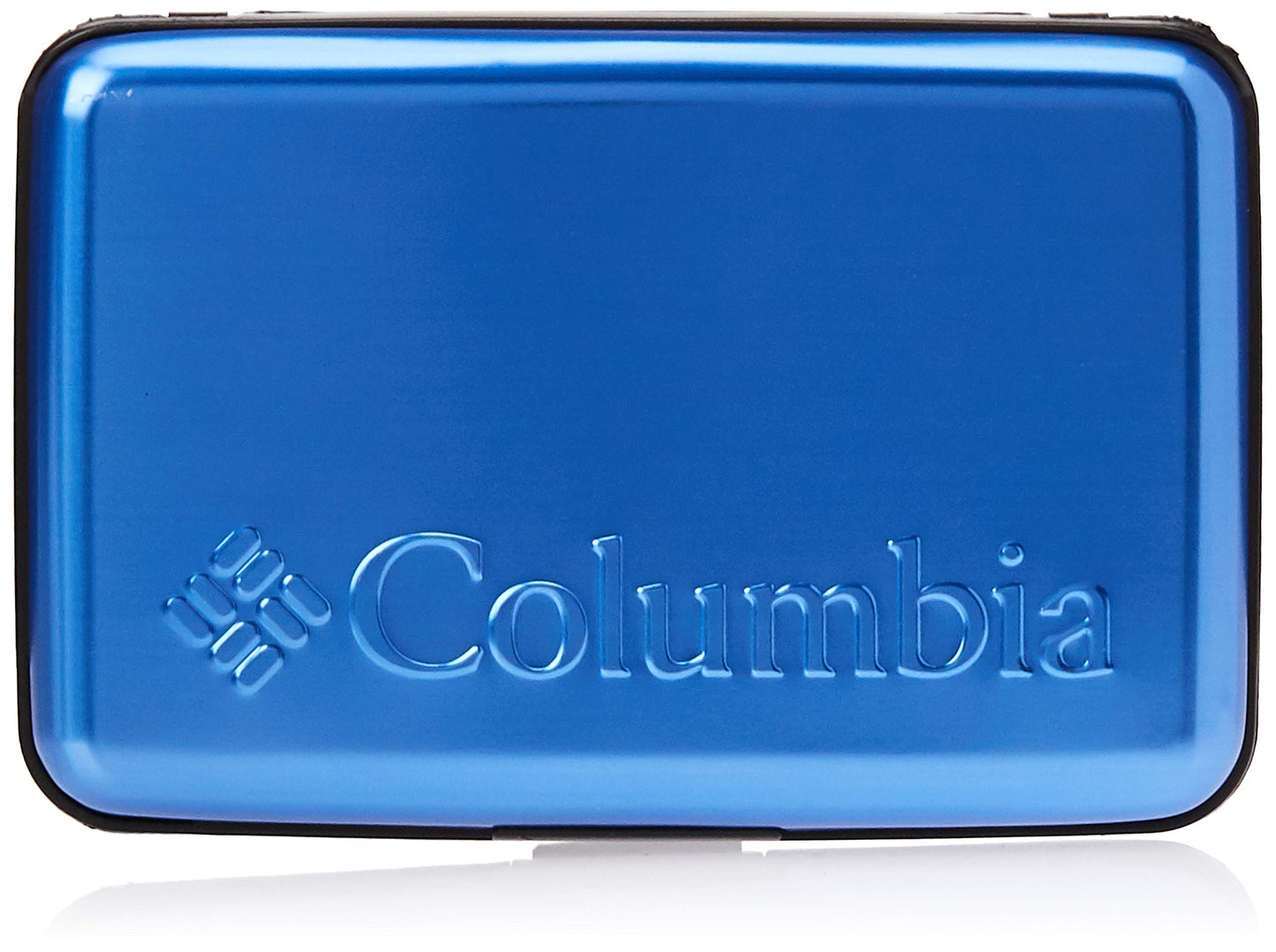 Columbia Men?s Metal Hard Case RFID Credit Card Holder Wallet, Blue,One Size
