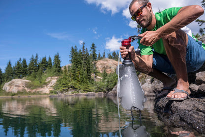 MSR MiniWorks EX Backpacking and Camping Water Purifier System with Water Purification Tablets