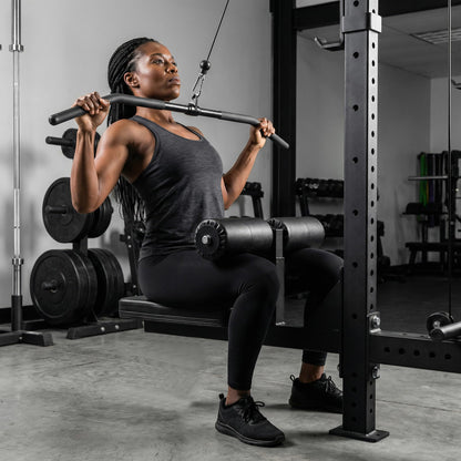 LAT Pull Seat - Adjustable Pull Down Seat Attachment -Converts Machine into LAT Pulldown Station