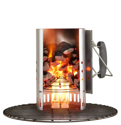 Weber Rapidfire Starter - Large (32cm Height), compact grill lighter with two handles, ideal for all charcoal grills from Ø 47cm, ignition aid for charcoal, briquettes - (7416)